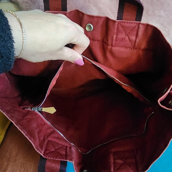 FLASH YARD SALE Hermes Shopper Tote Red - Picture 7 of 13